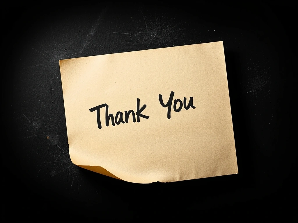 Scan poděkování od klienta